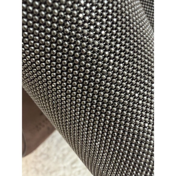 NWT Brunello Cucinelli - Brown Leather And Caviar Beads Block Heel Size 37 - Picture 7 of 12